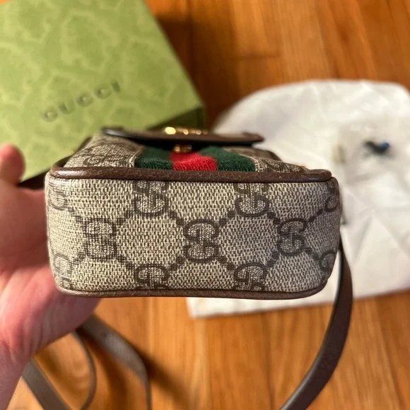 Like New Gucci Ophidia Messenger Bag Phone Pouch Crossbody Bag - Picture 5 of 16